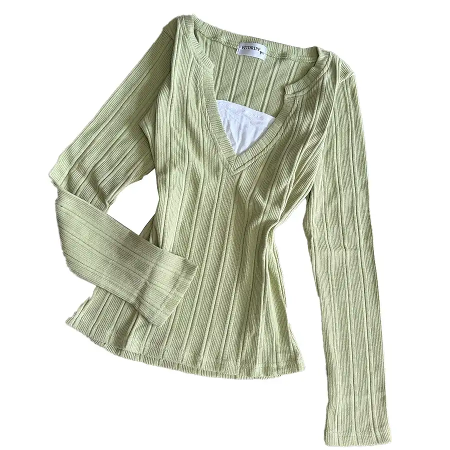 Product image of Deep V neck Cut Out Top