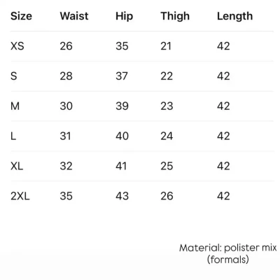 Straight Leg Formal Pant