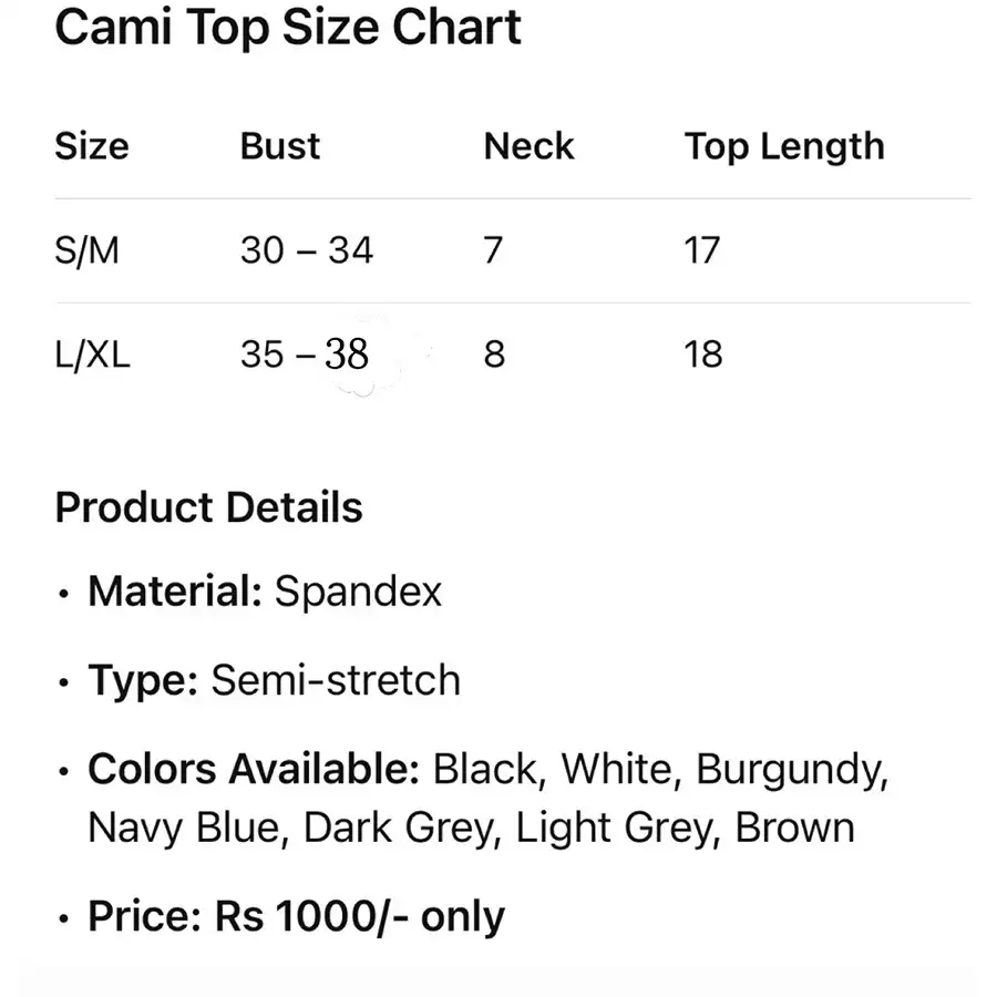 Product image of Cami Top