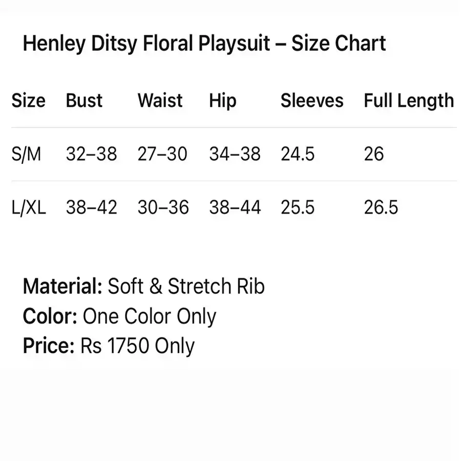 Product image of Henly Ditsy Floral Playsuit
