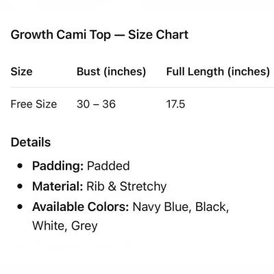 Growth Cami Top
