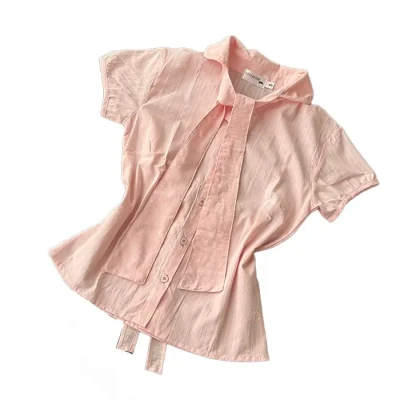 Lana Fitted bow shirt