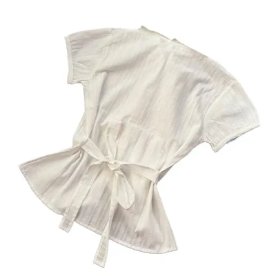 Lana Fitted bow shirt