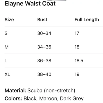 Elayne Waist Coat