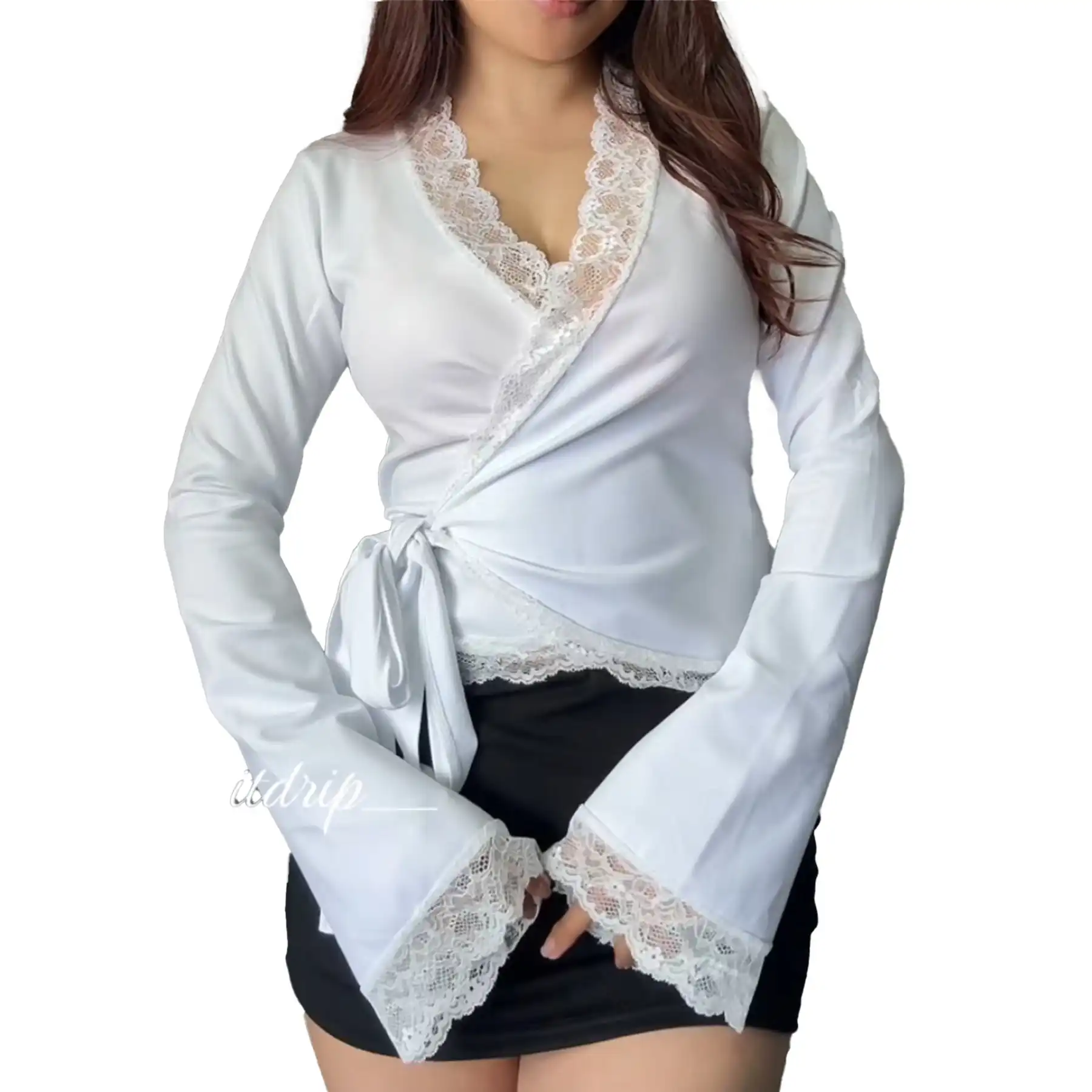 Product image of Maria Lace Wrap Top