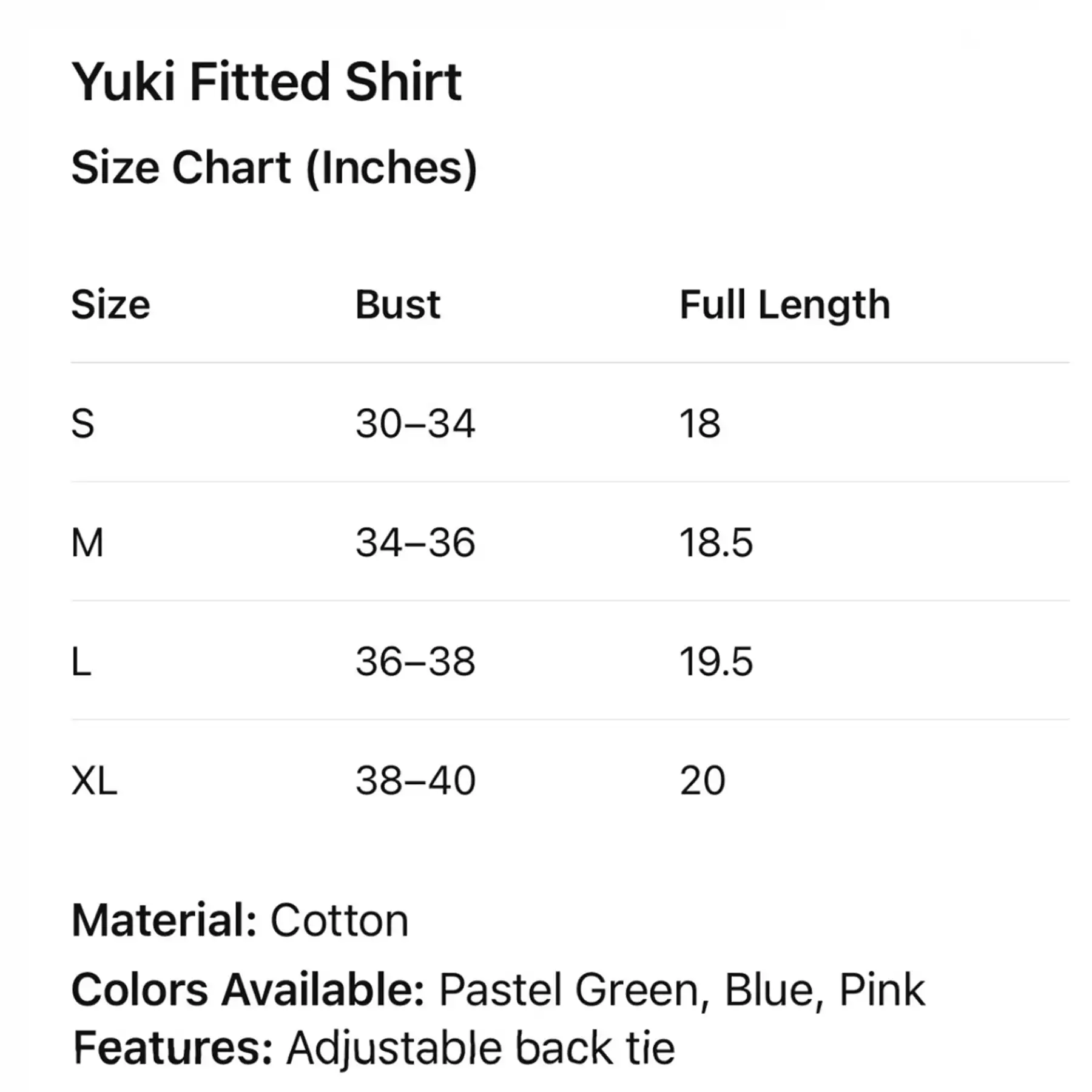 Product image of Yuki Fitted Shirt