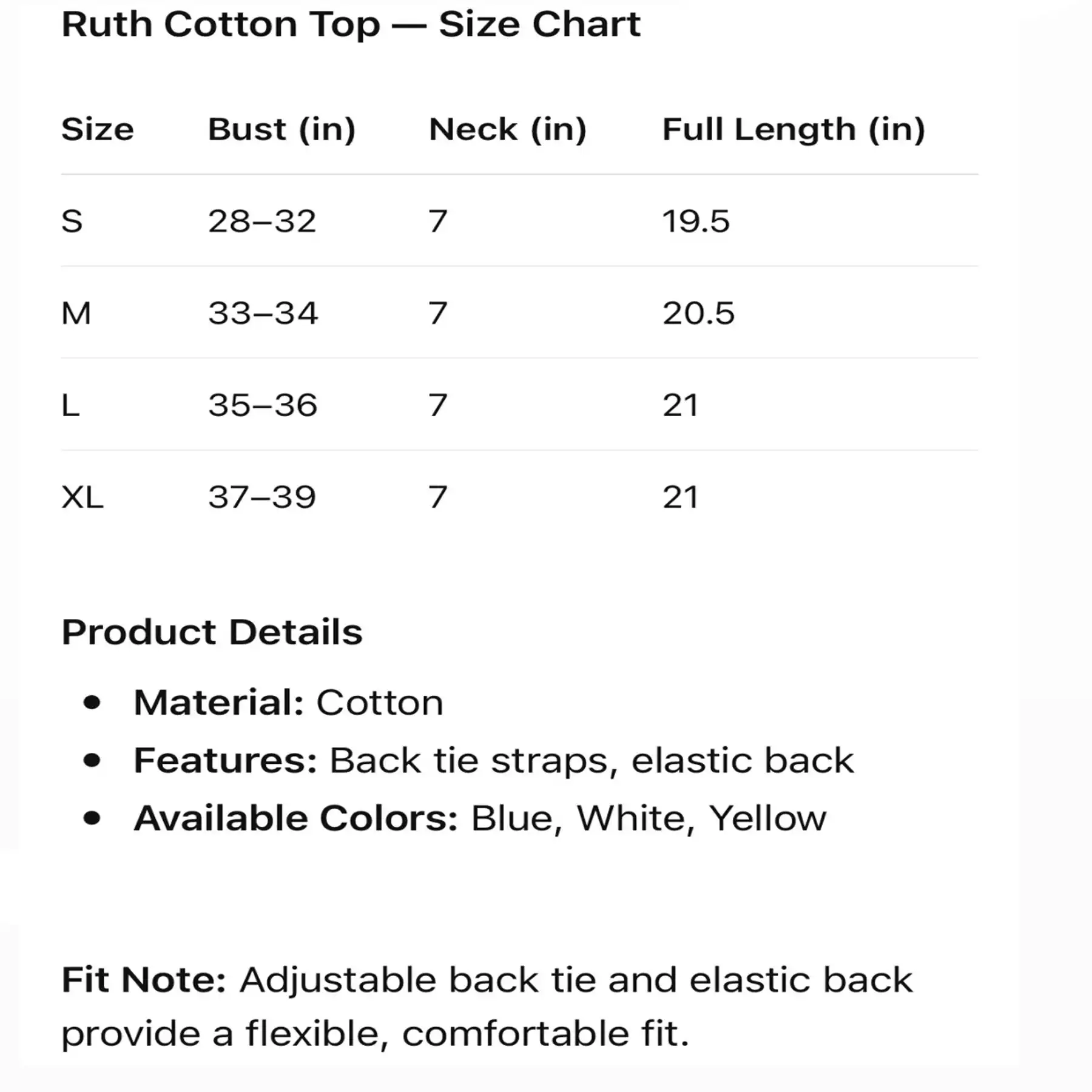 Product image of Ruth Cotton Top