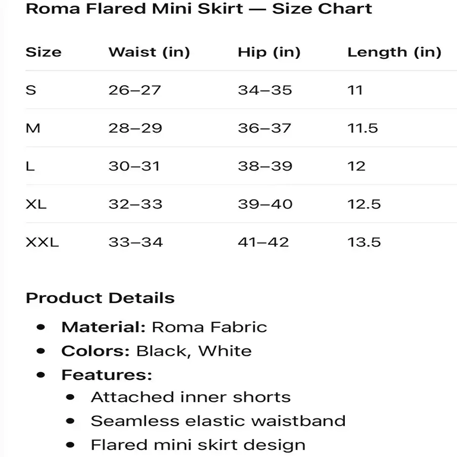 Product image of Roma Flared Mini Skirt