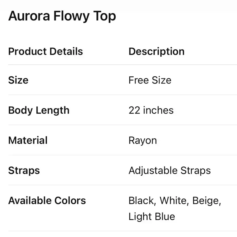 Product image of Aurora Flowy Top