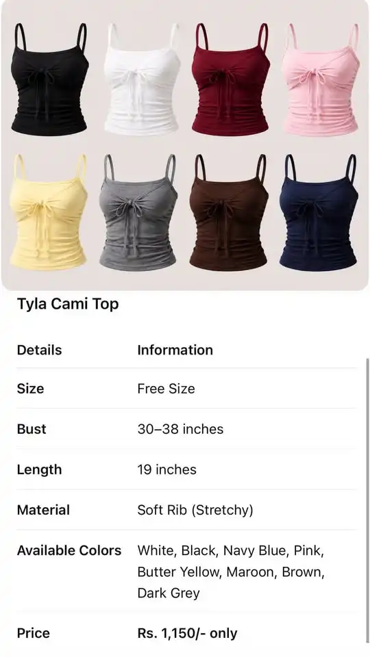 Product image of Tyla cami top