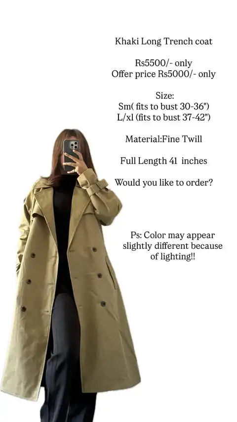 Product image of Long Trench Coat
