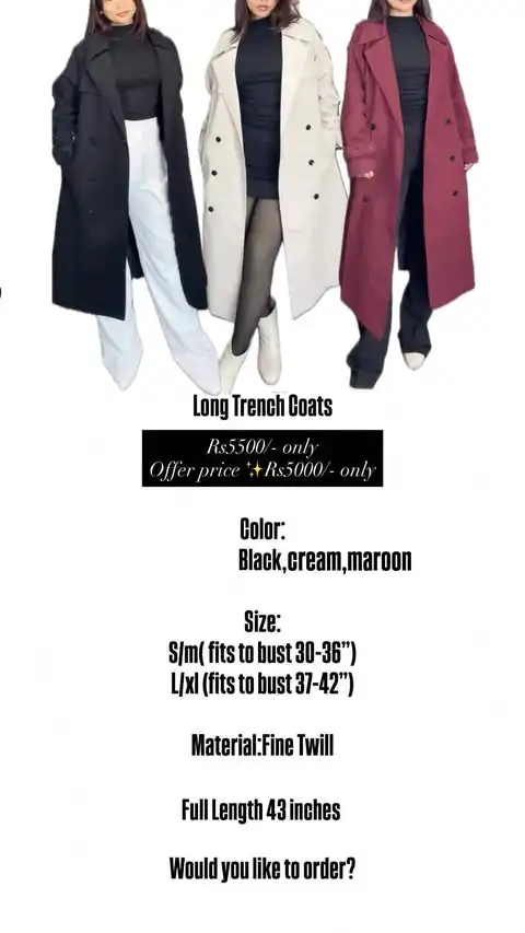 Product image of Long Trench Coat