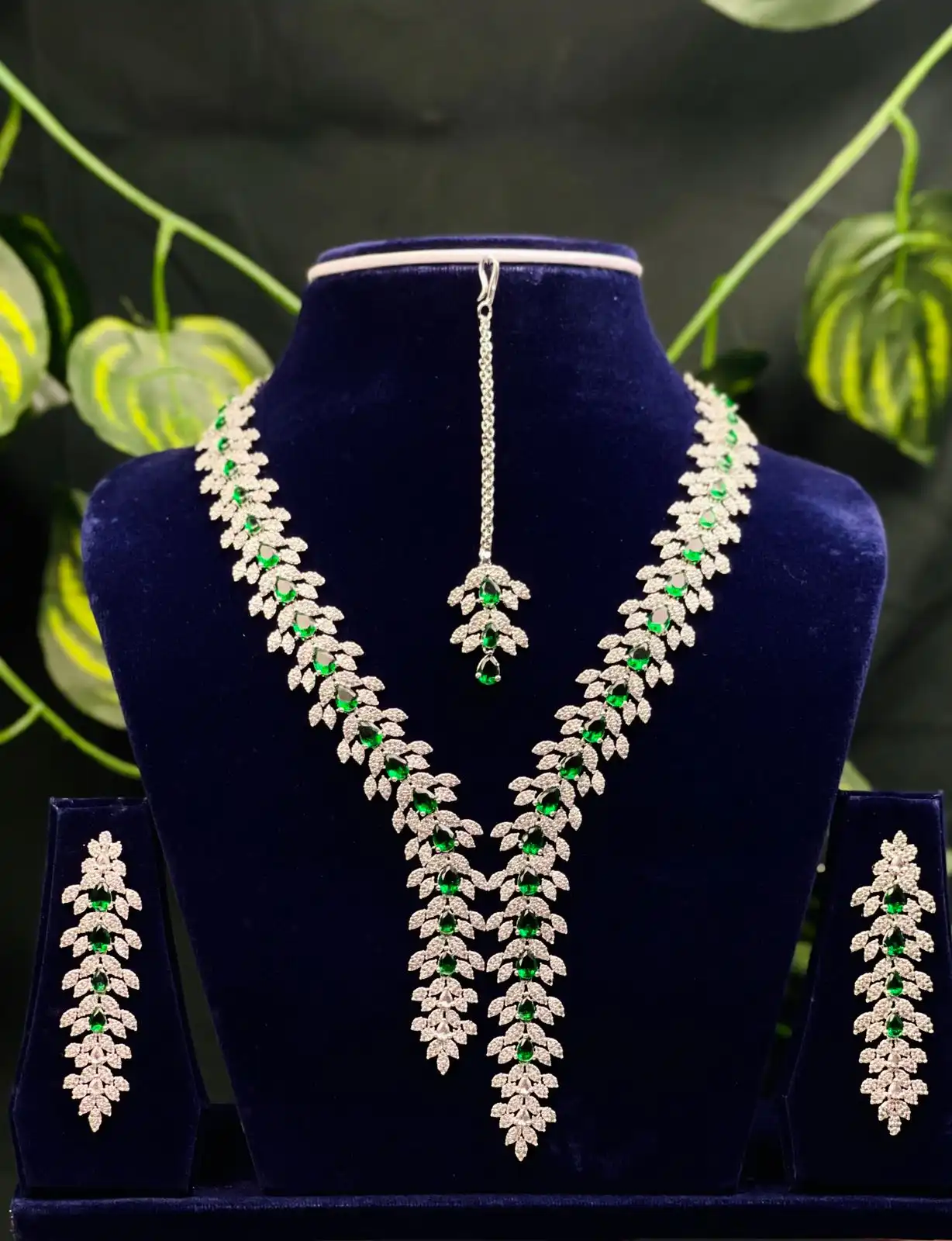 Product image of ADN3106 | Fern Style Pure American Diamond Set