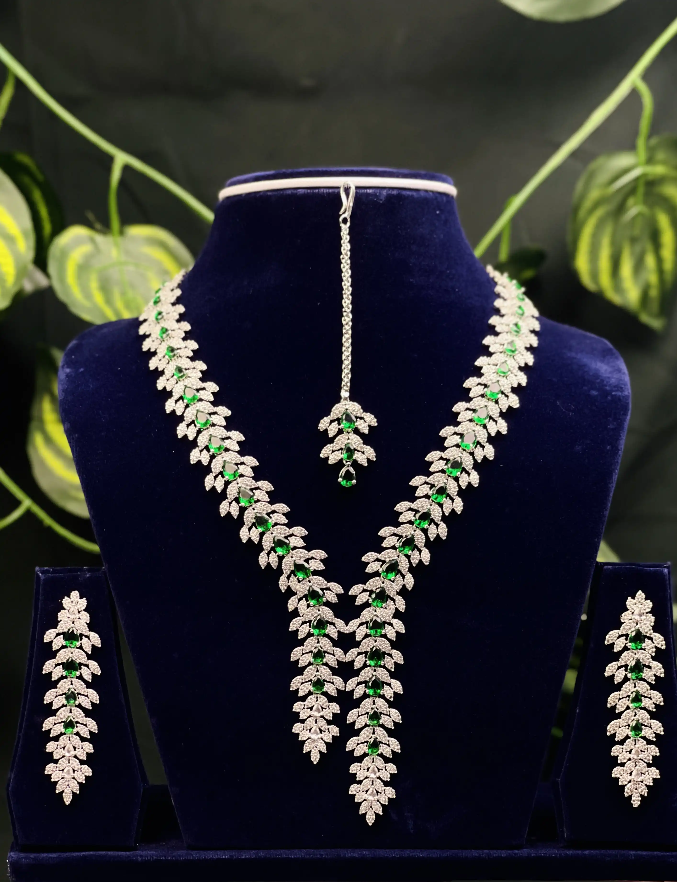 Product image of ADN3106 | Fern Style Pure American Diamond Set