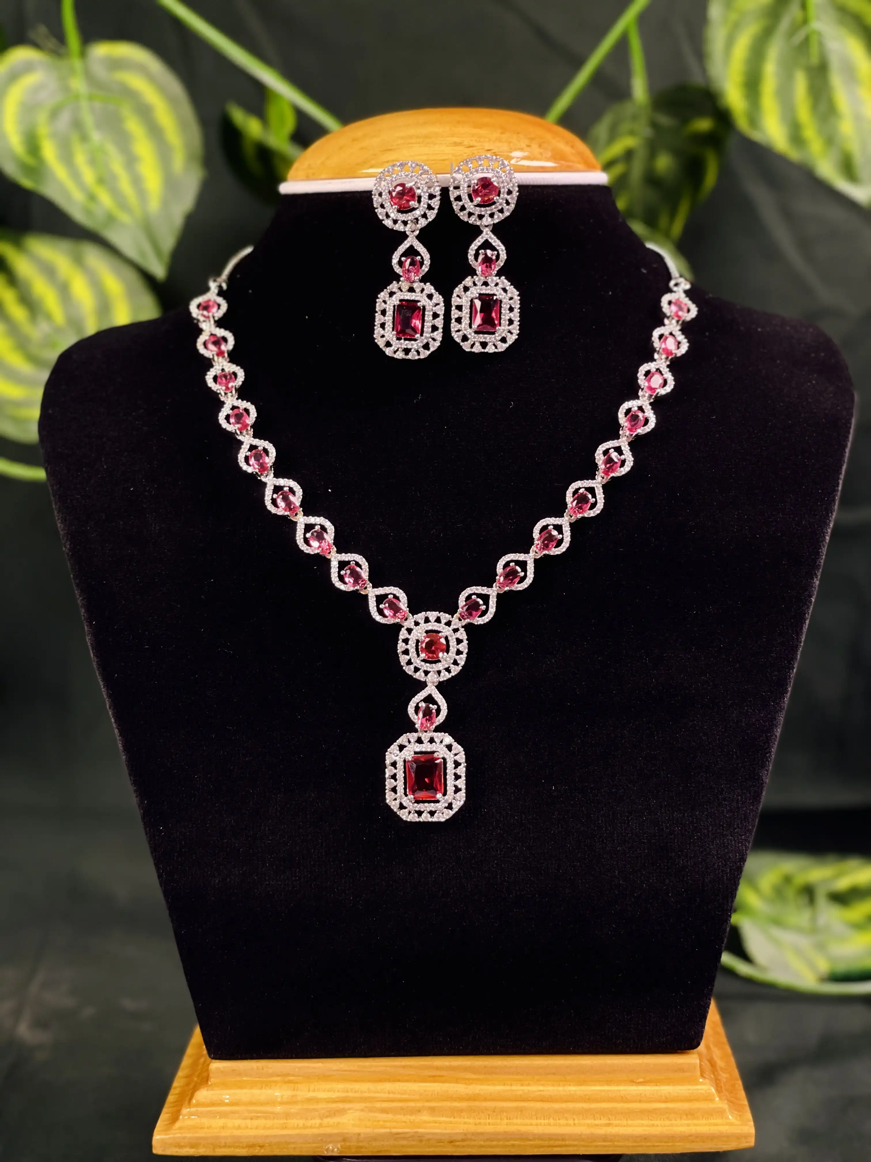 Product image of ADN375 | Simple Pure American Diamond Set-4K Plus Cosmetics Nepal