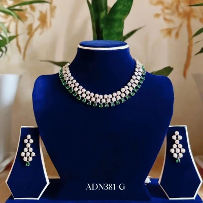 ADN381 | Premium AD Stone Neckl...