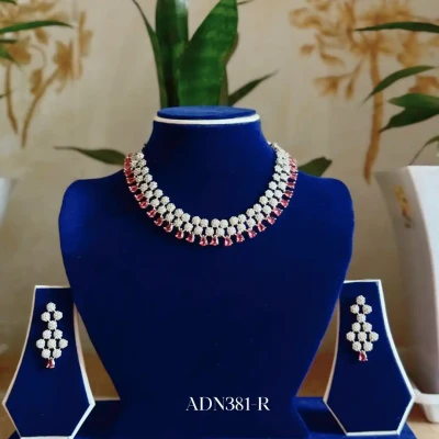 ADN381 | Premium AD Stone Neckl...