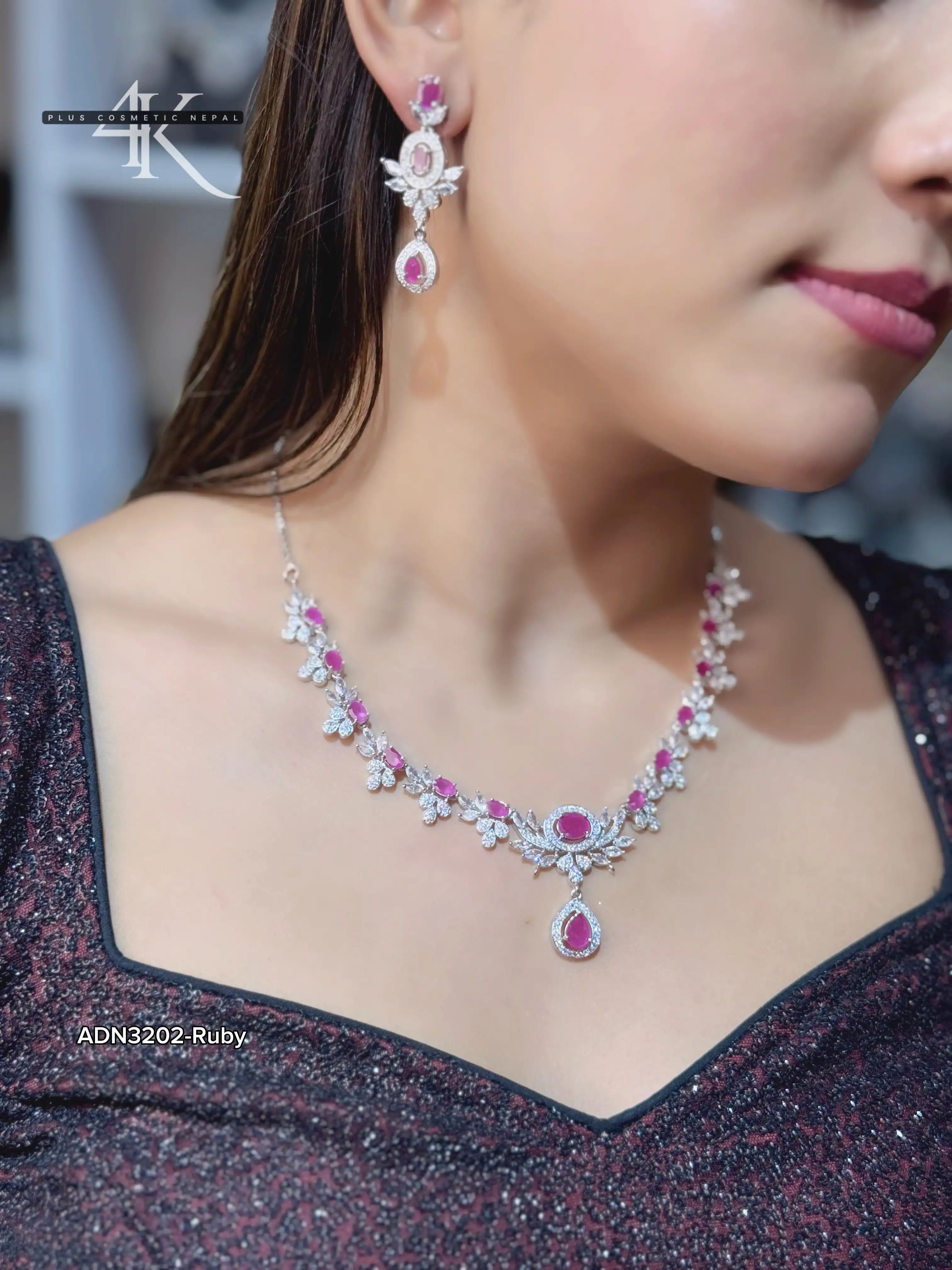 Product image of ADN3202 | SIMPLE ORIGINAL AMERICAN DIAMOND SET