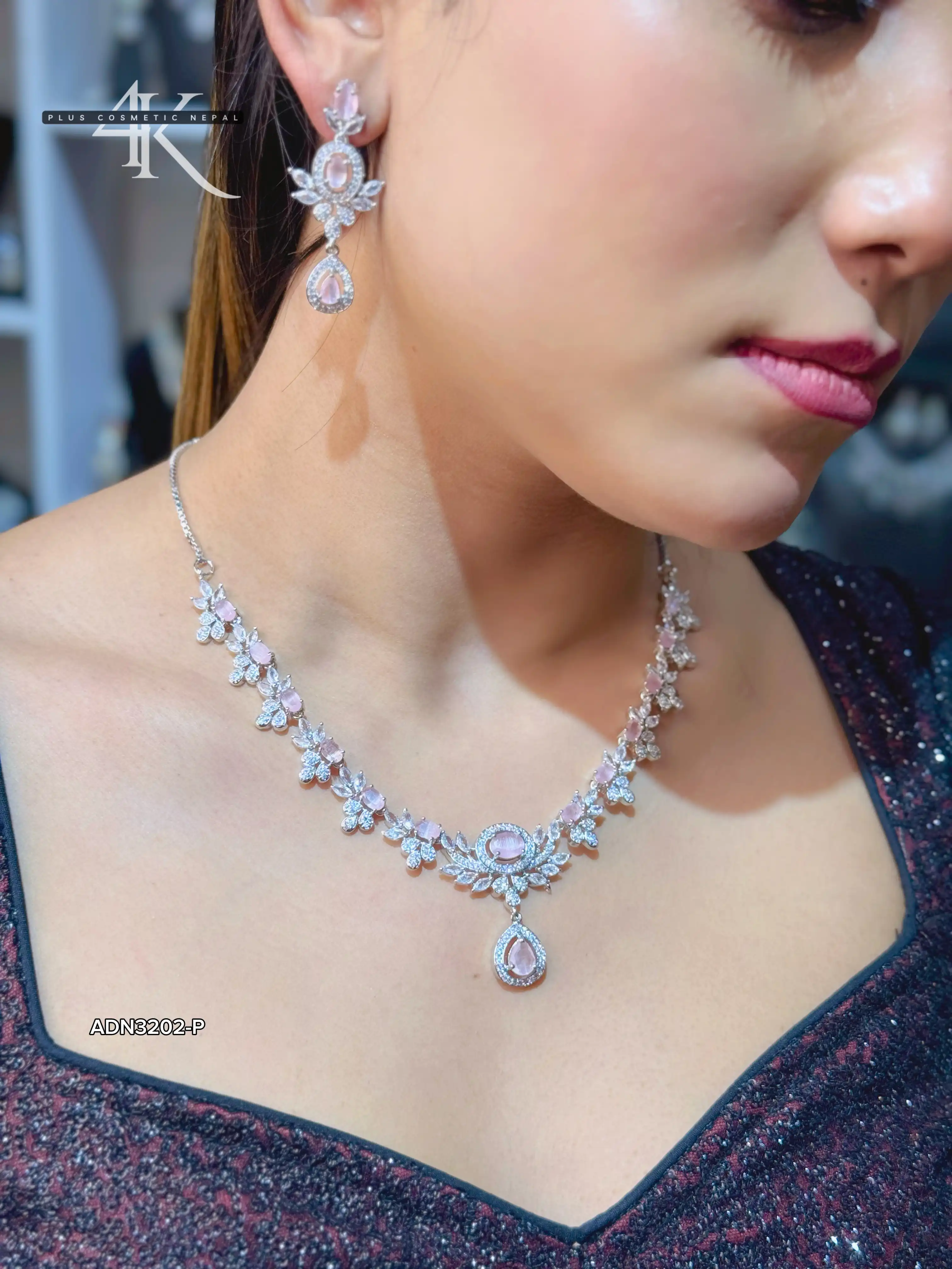 Product image of ADN3202 | SIMPLE ORIGINAL AMERICAN DIAMOND SET