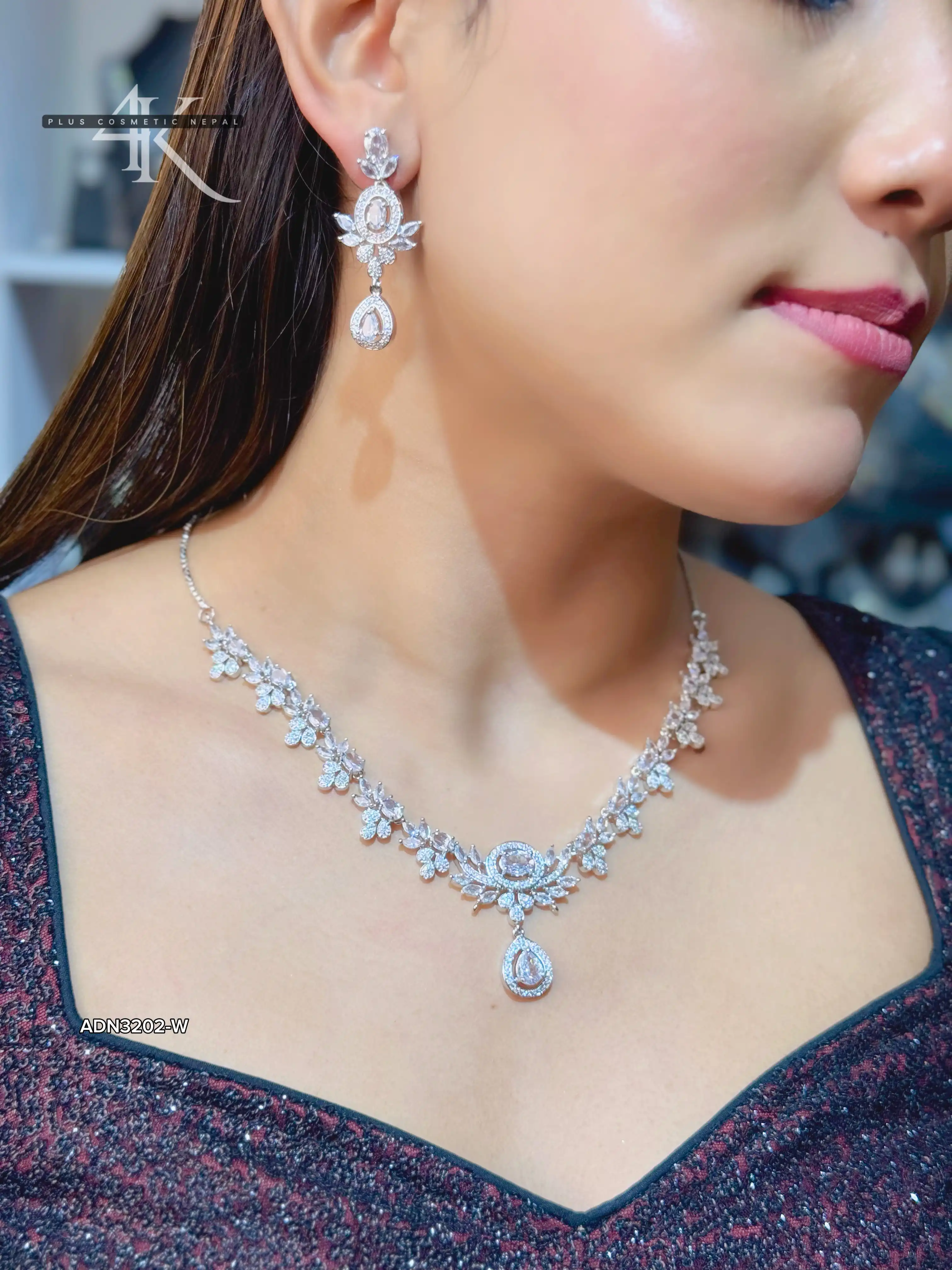 Product image of ADN3202 | SIMPLE ORIGINAL AMERICAN DIAMOND SET