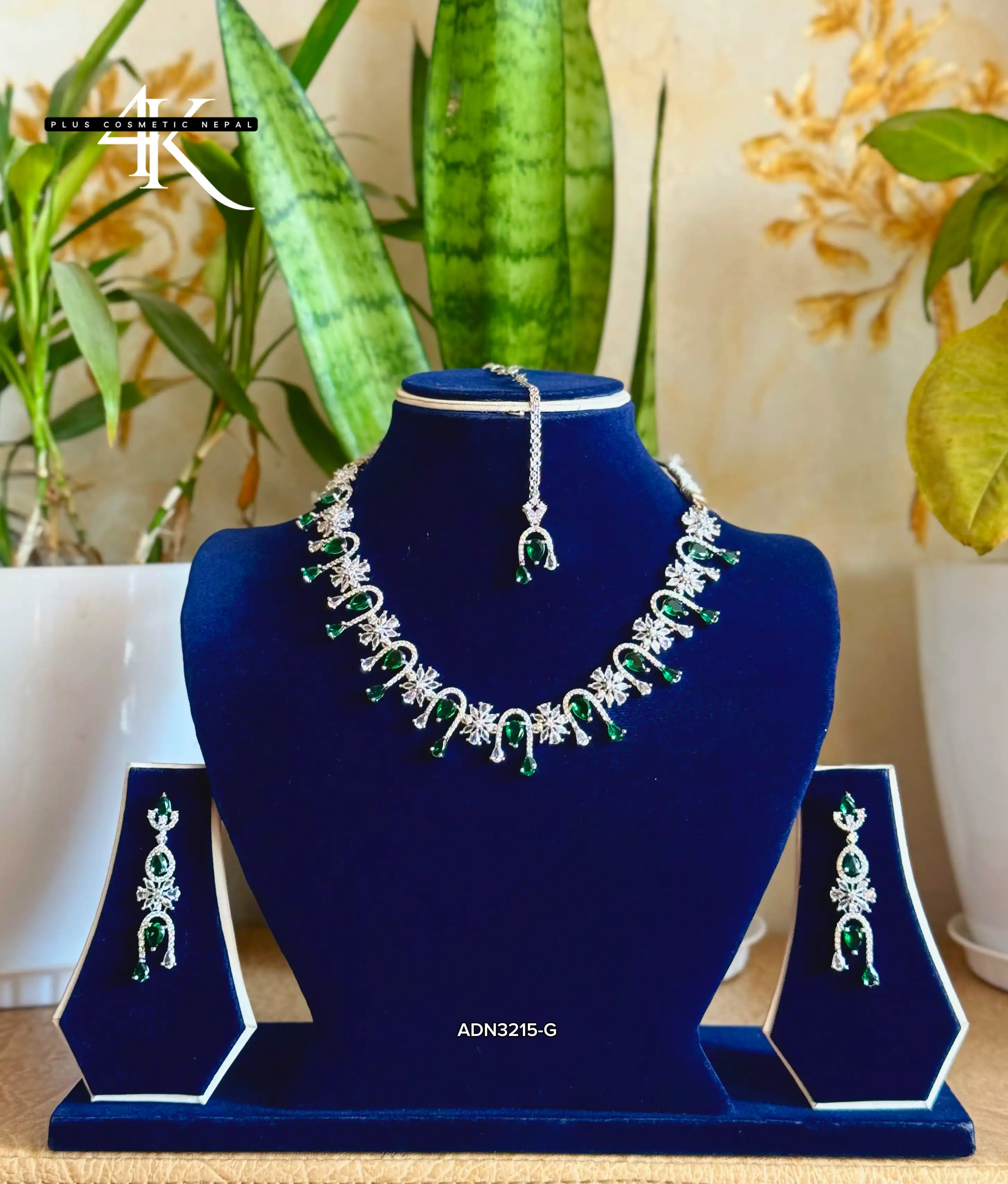 Product image of ADN3215| Simple round neck Original AD Necklace Set