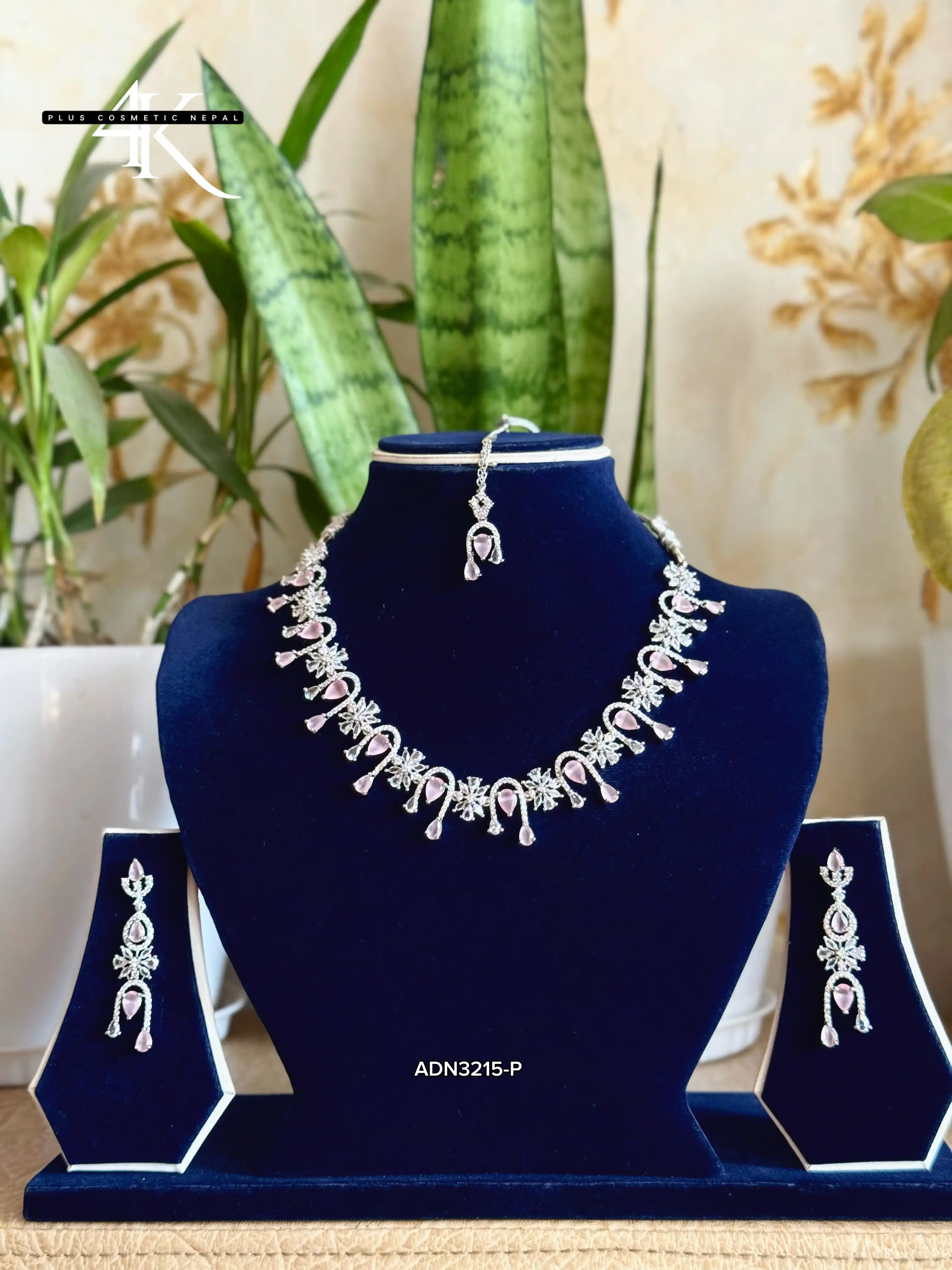 Product image of ADN3215| Simple round neck Original AD Necklace Set