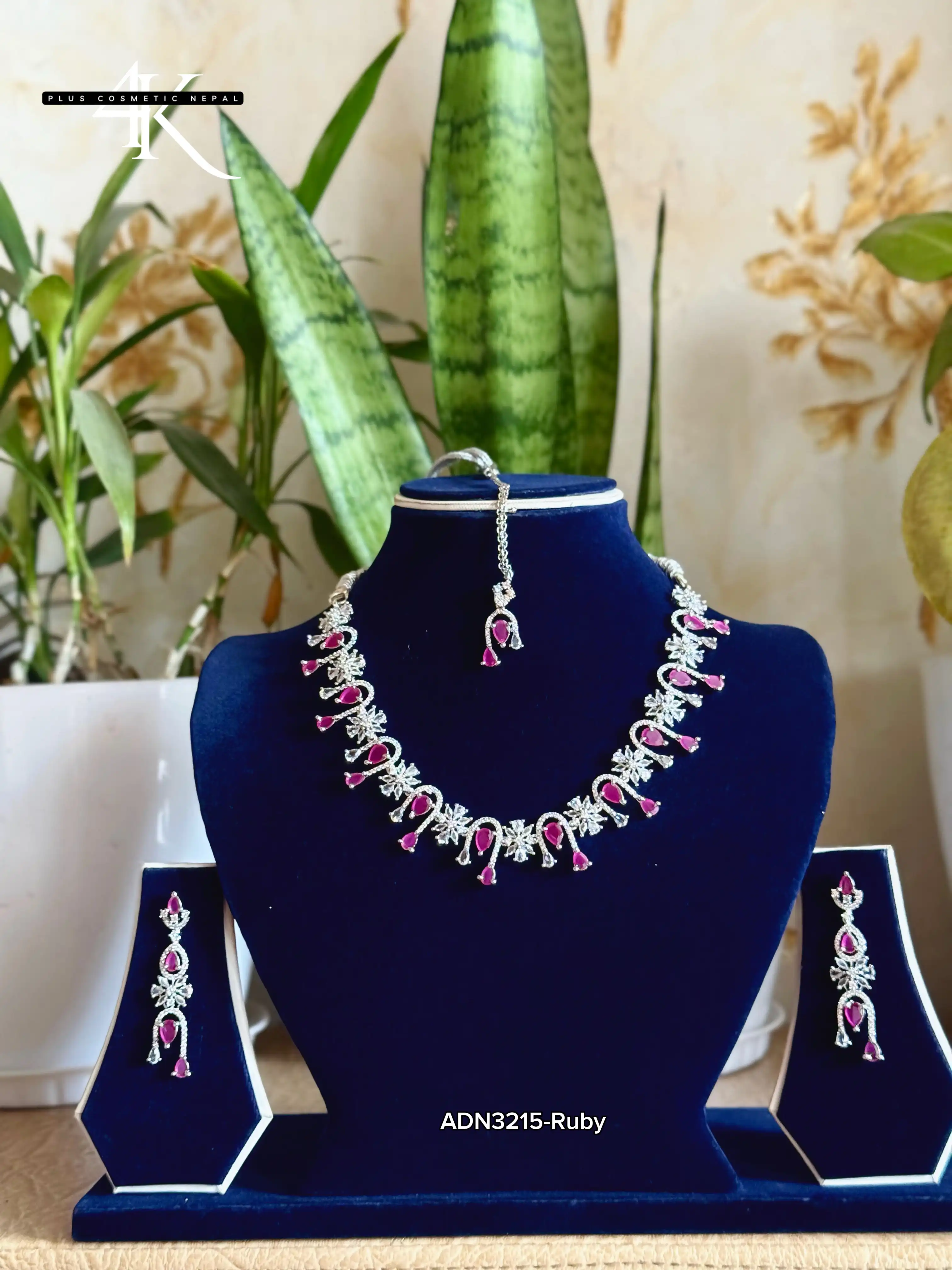 Product image of ADN3215| Simple round neck Original AD Necklace Set