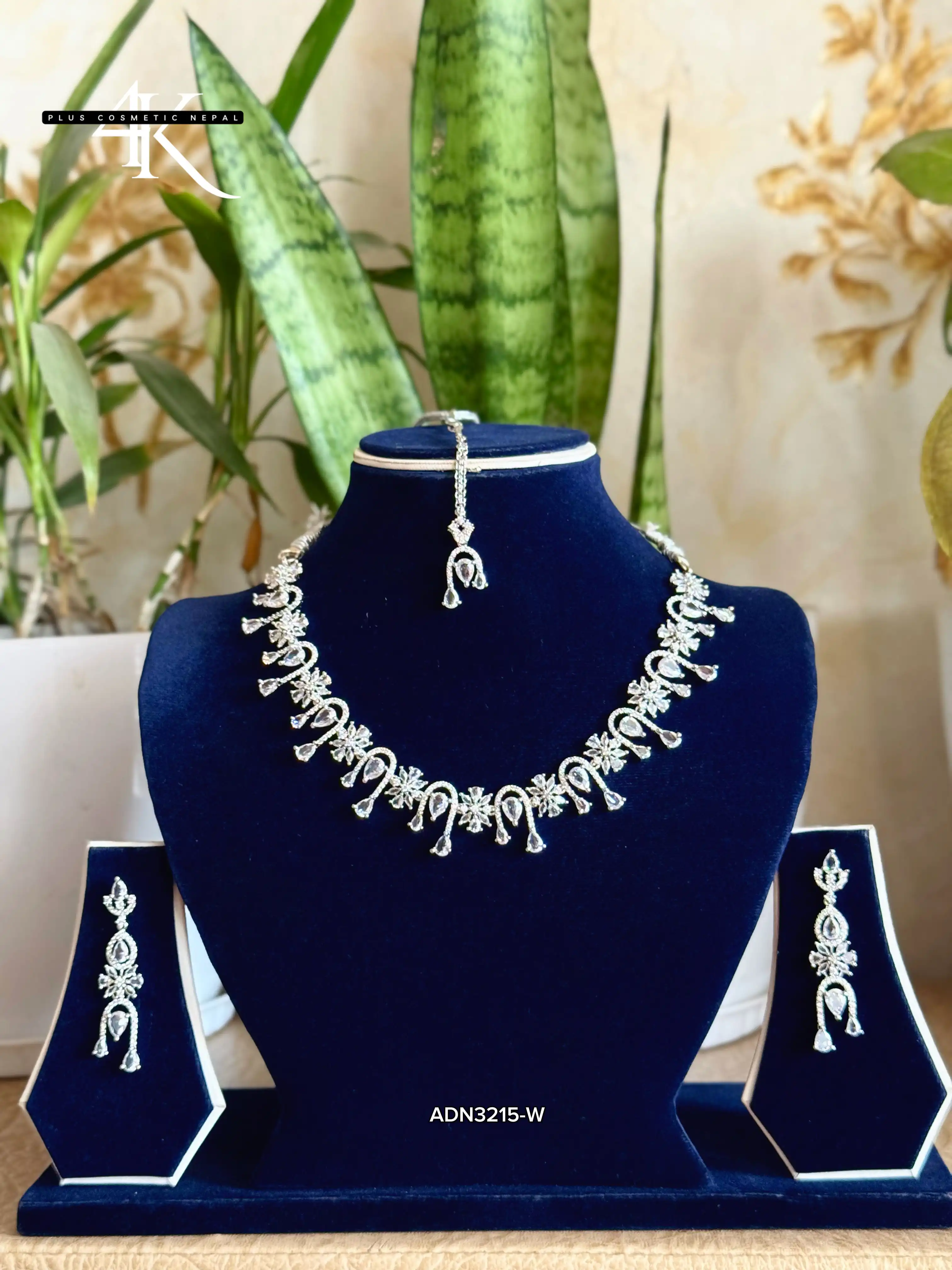 Product image of ADN3215| Simple round neck Original AD Necklace Set