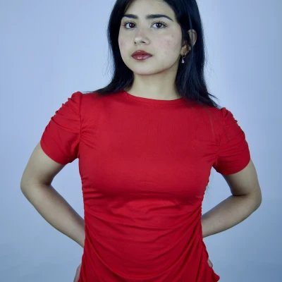 Half  slim tee
