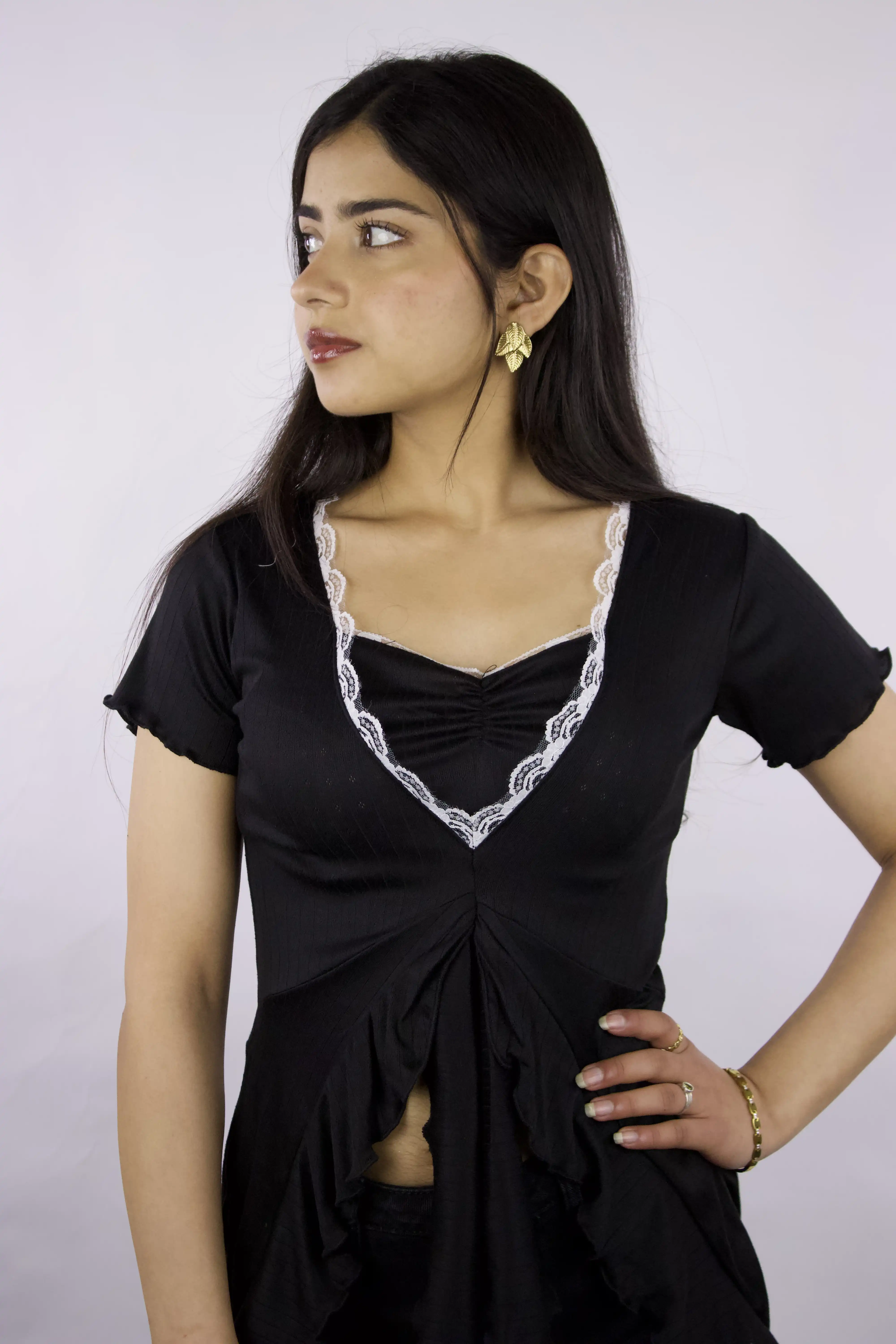 Product image of Ribbon Ruffle Top