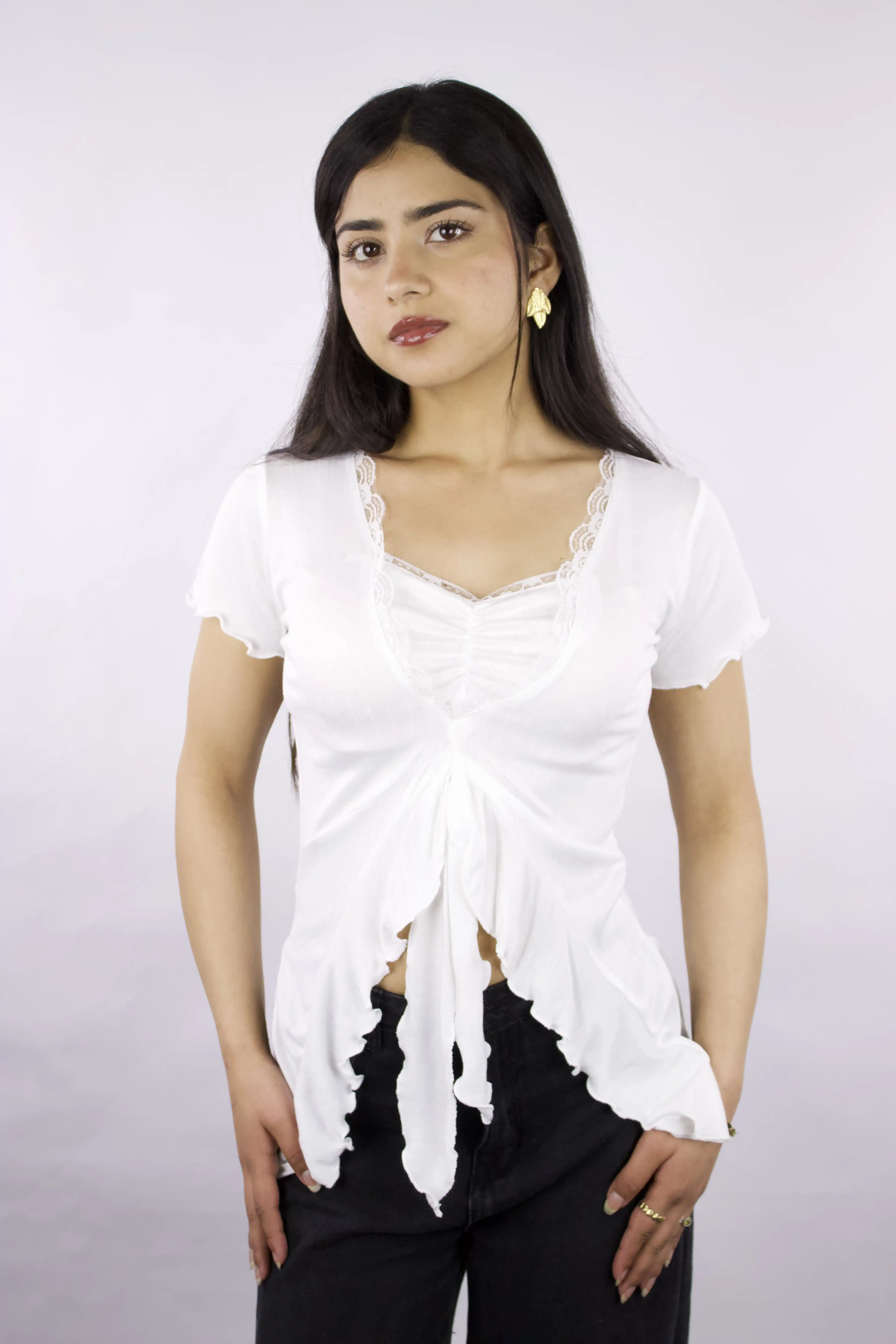 Product image of Ribbon Ruffle Top