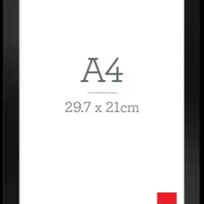 plane black a4