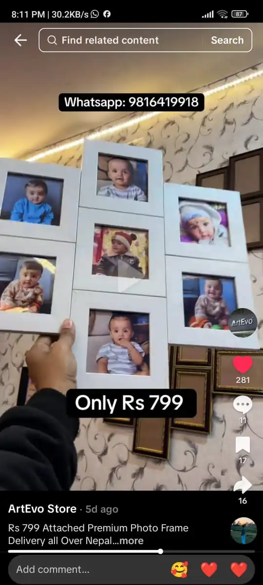 Product image of 4x4 attached frame