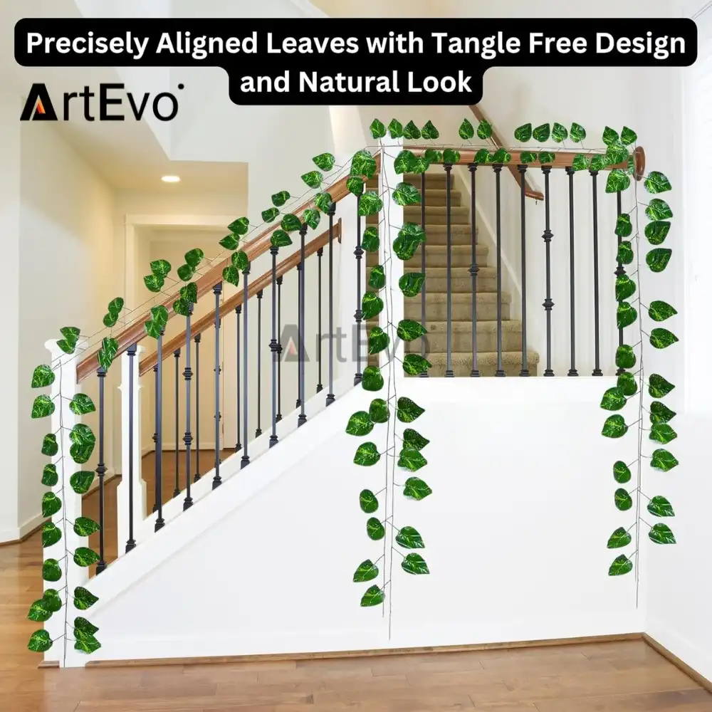 Product image of Artificial Money Plant Creepers with Green Leaves for Wall Hangings | 7 feet long