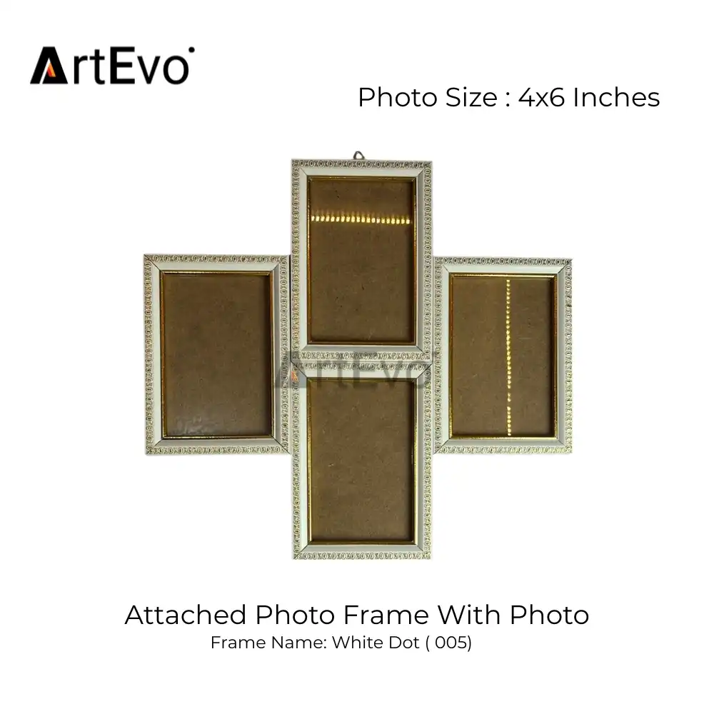 Product image of 4 Pcs Attached Frame With Photo | Life Time Guarantee Print | Photo SIze : 4 x 6 Inches