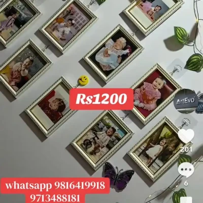 9 pics combo set white frame  w...