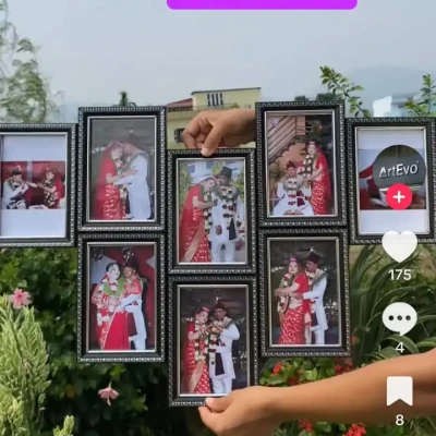 Heart style attached frame