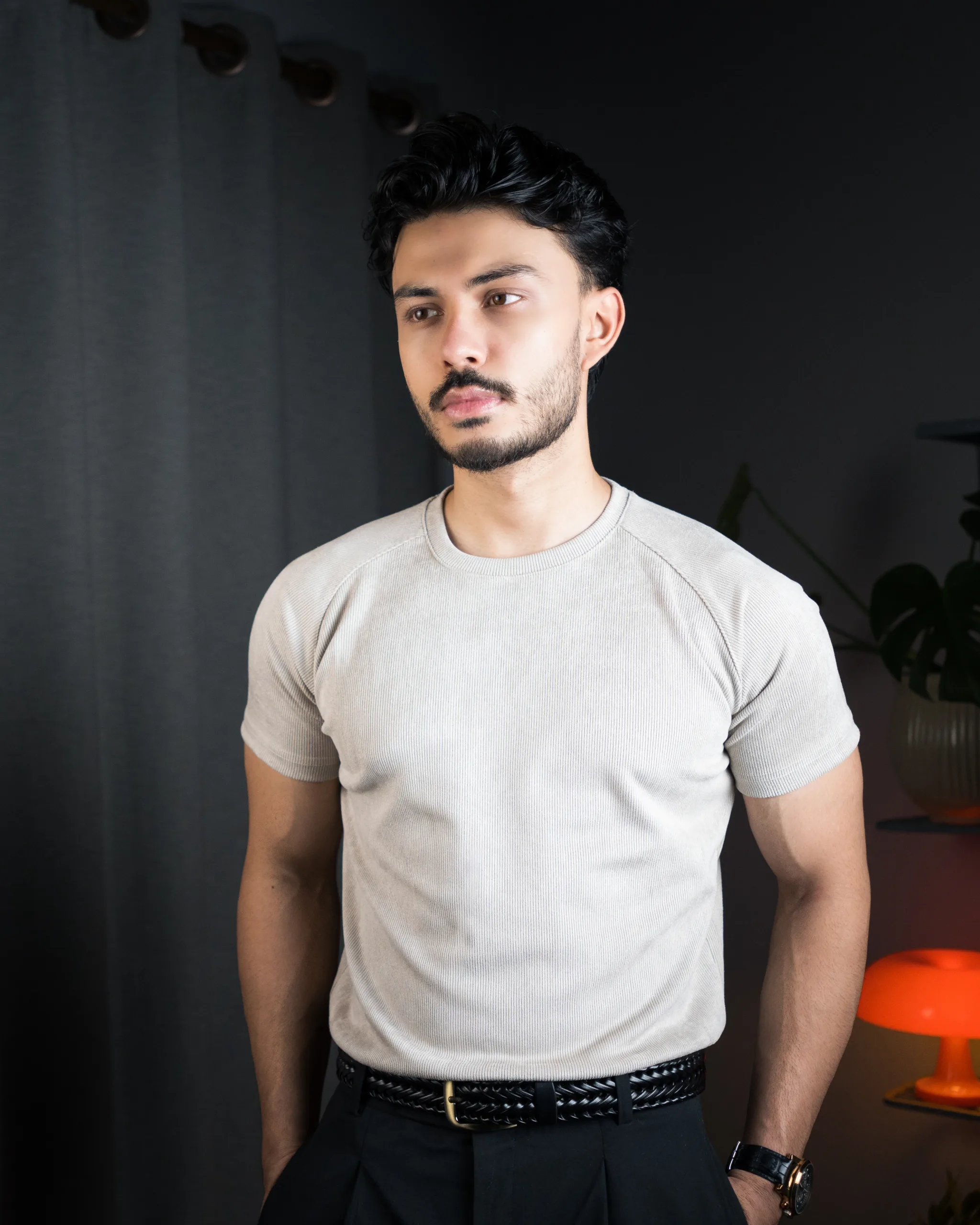 RIBBED MUSCLE TEE