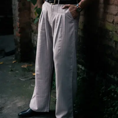 STRIPED FORMAL PANT