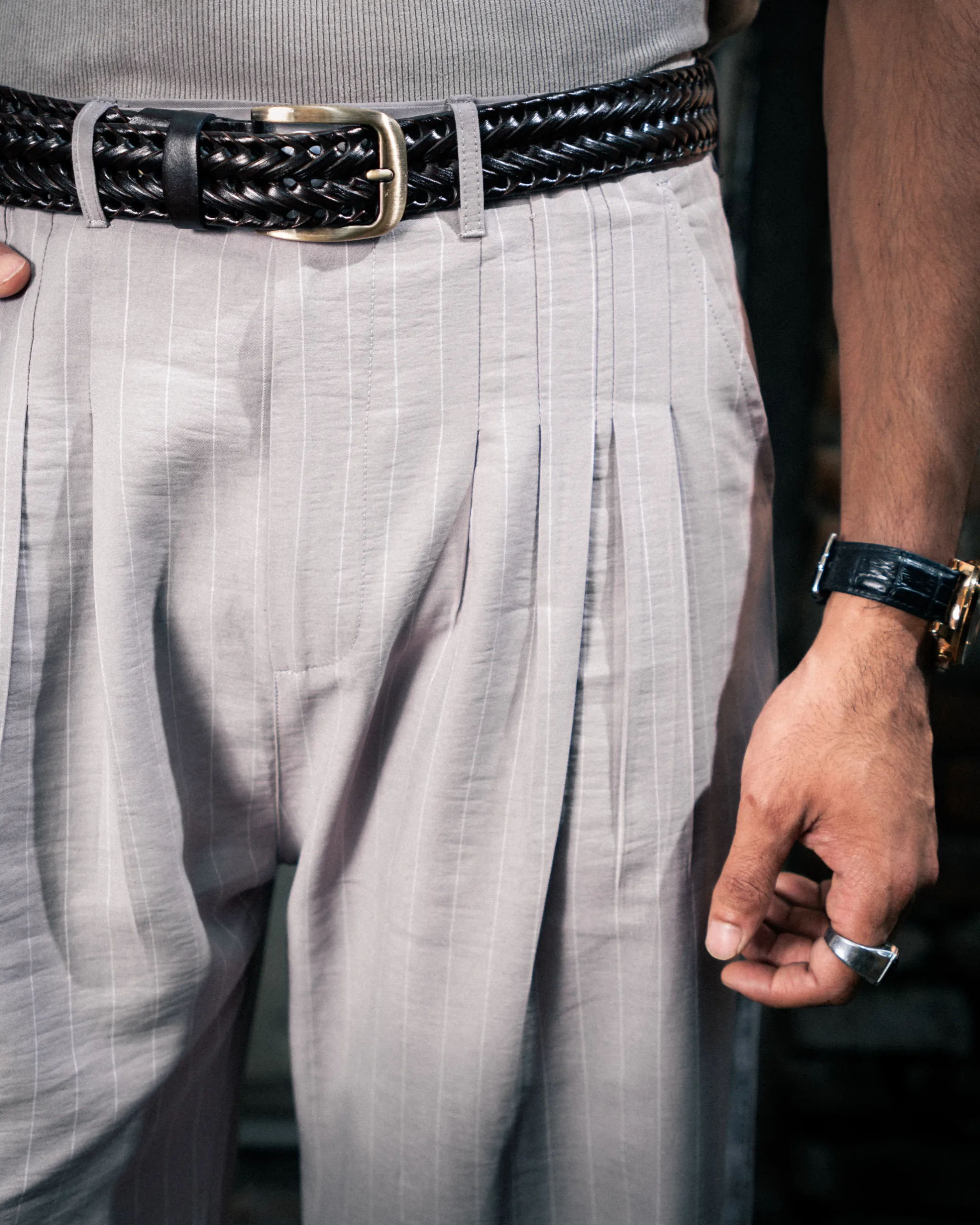 Product image of STRIPED FORMAL PANT