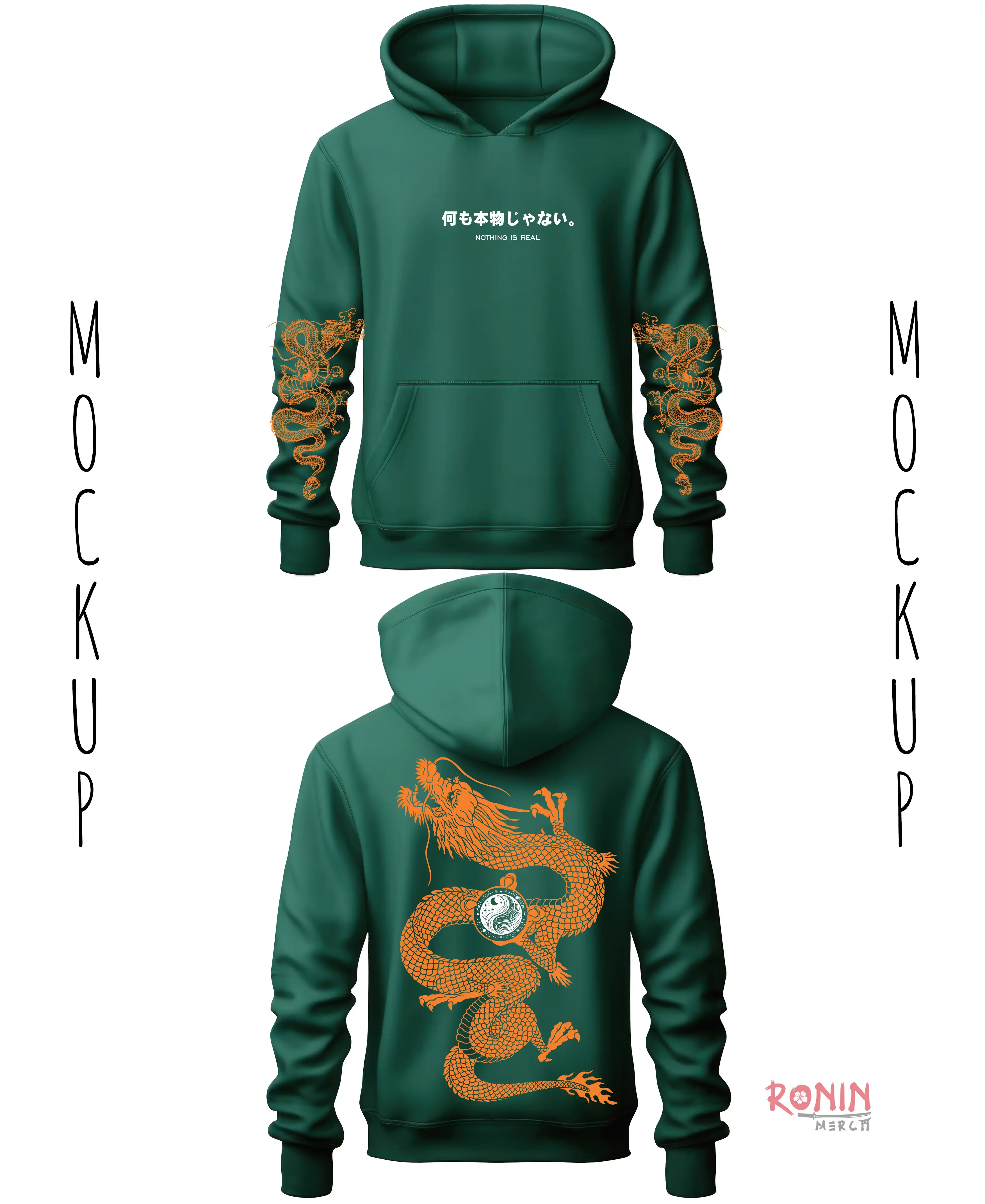 Product image of Golden Dragon Green Hoodie