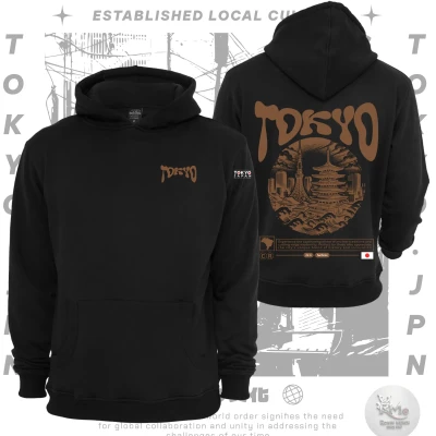 Tokyo Non zipper pullover hoodi...
