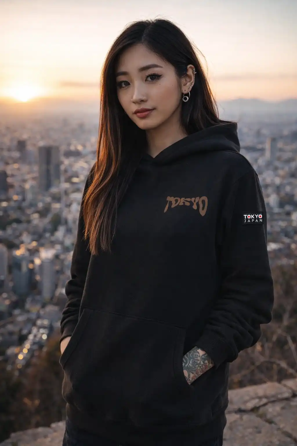 Product image of Tokyo Non zipper pullover hoodie 2026