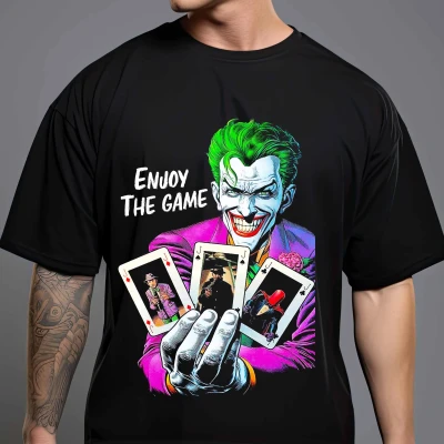 Joker Enjoy the Game Tshirt Bla...