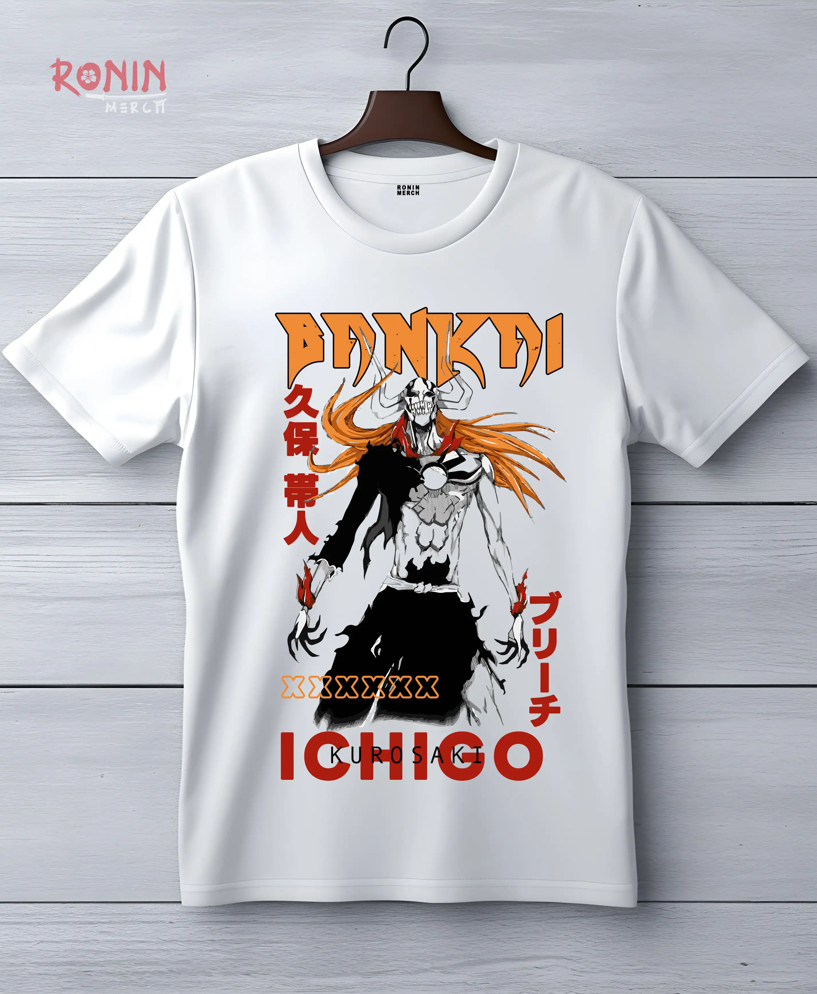 Product image of Bleach Bankai Ichigo Printed white cotton tshirt