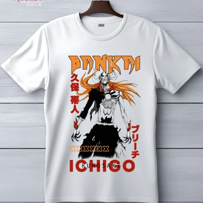 Bleach Bankai Ichigo Printed wh...