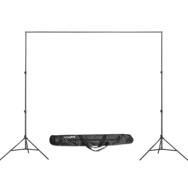 Product image of Digitek® DBSK-009FT Studio Background Stand Kit, Foldable, Portable, Max 250cm, Bag Included