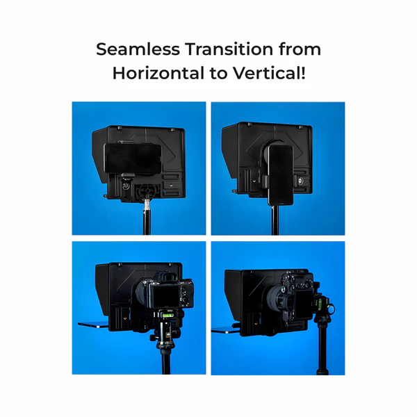 Product image of Digitek® DTP-010 10" Teleprompter, Smartphone/DSLR, Bluetooth Remote, iOS/Android App