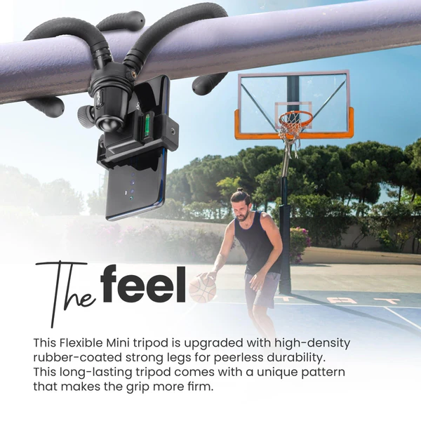 Product image of Digitek® DTR-320 FT Flexible Gorillapod Tripod, 360° Ball Head, 3kg Load, Phone/Camera