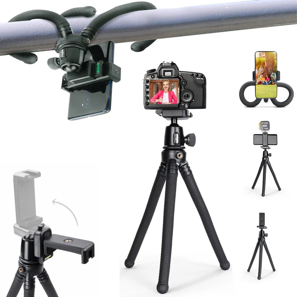 Product image of Digitek® DTR-320 FT Flexible Gorillapod Tripod, 360° Ball Head, 3kg Load, Phone/Camera